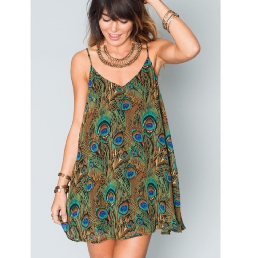Peacock Mini Dress
